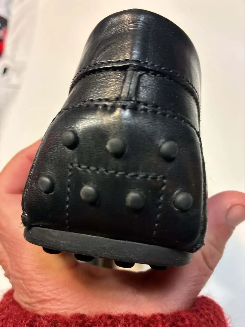 Tod's Black Leather Logo-Embossed Metal Bit Driving Loafers